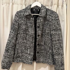 Vintage Black and White Tweed Jacket